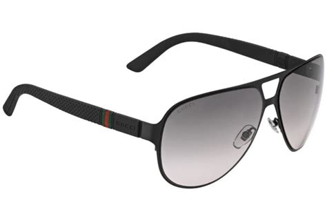 new gucci men's sunglasses gg2252 m7a black matte grey lens|Gucci GG2252/S M7A 62 Sunglasses .